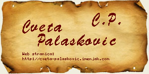 Cveta Palasković vizit kartica